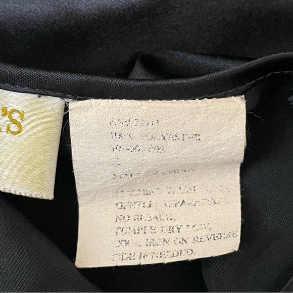 Vintage Victoria's Secret True Black Full Length A-line Slip Lace Chest V-Neck - Picture 8 of 10